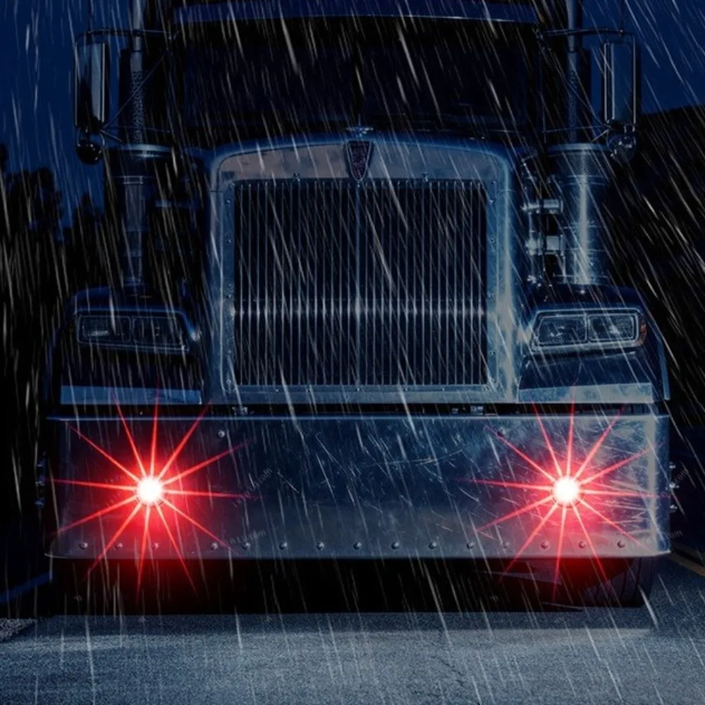 العالمي 12 فولت 24 فولت LED ماركر ضوء الجانب ماركر البطيخ شكل مركبة بدوره مصباح إشارة مؤشرات تحذير ضوء المقطورات