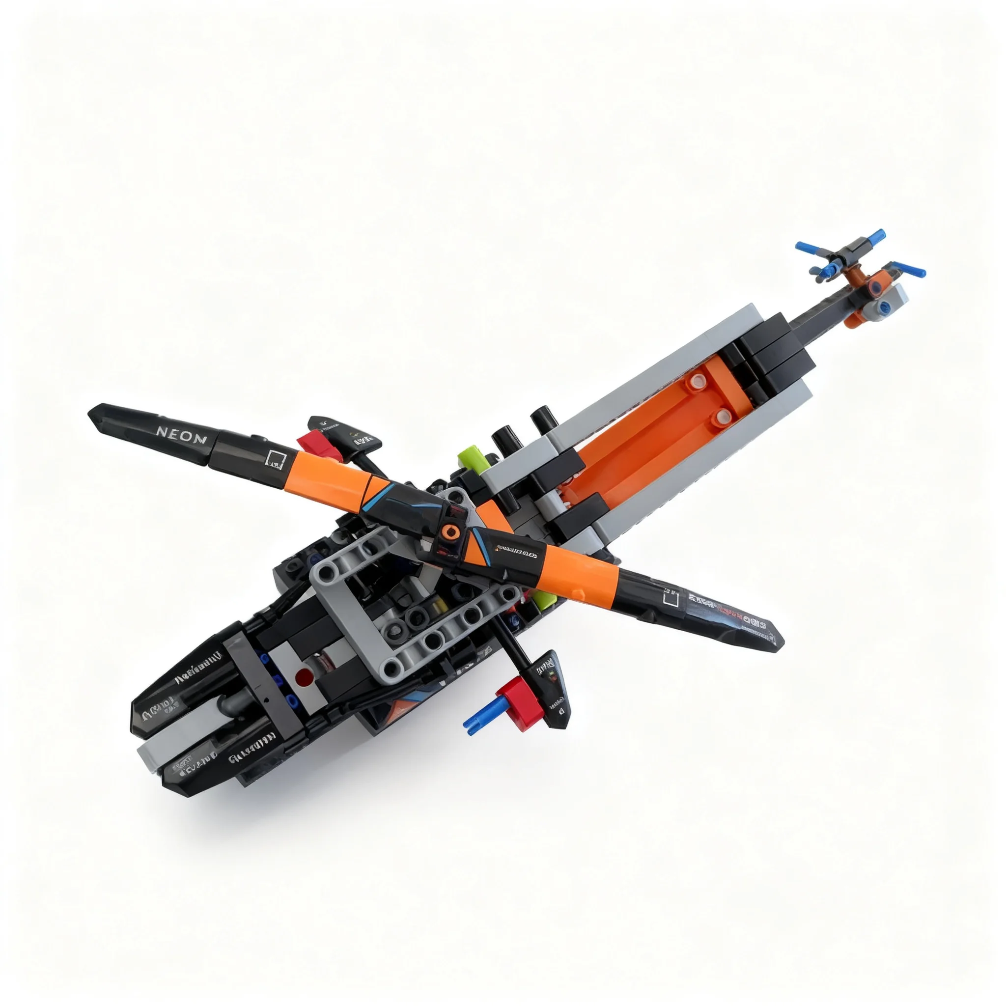 200pcs MOC Alt Attack Helicopter Model Building Blocks Toys Construction Christmas Gift Kids Creative Education Brick Assemble