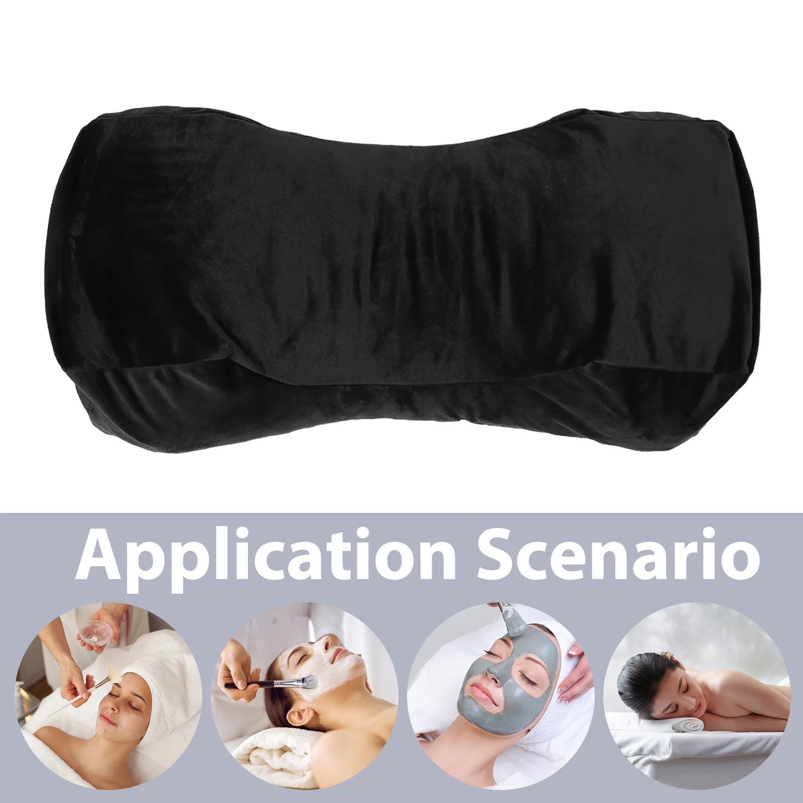 속눈썹 연장용 목 베개 커버 U자형 인체공학적 디자인 살롱 속눈썹 베개 커버 뷰티 베드 얼굴 받침대