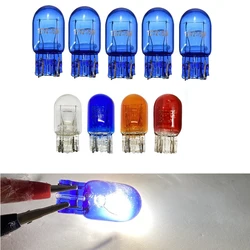 1/4/10X T20 7440 7443 W21W W21/5W Natural Yellow Auto Halogen Tail Brake Lights Car Driving Lamp Turn Signals Bulbs white red