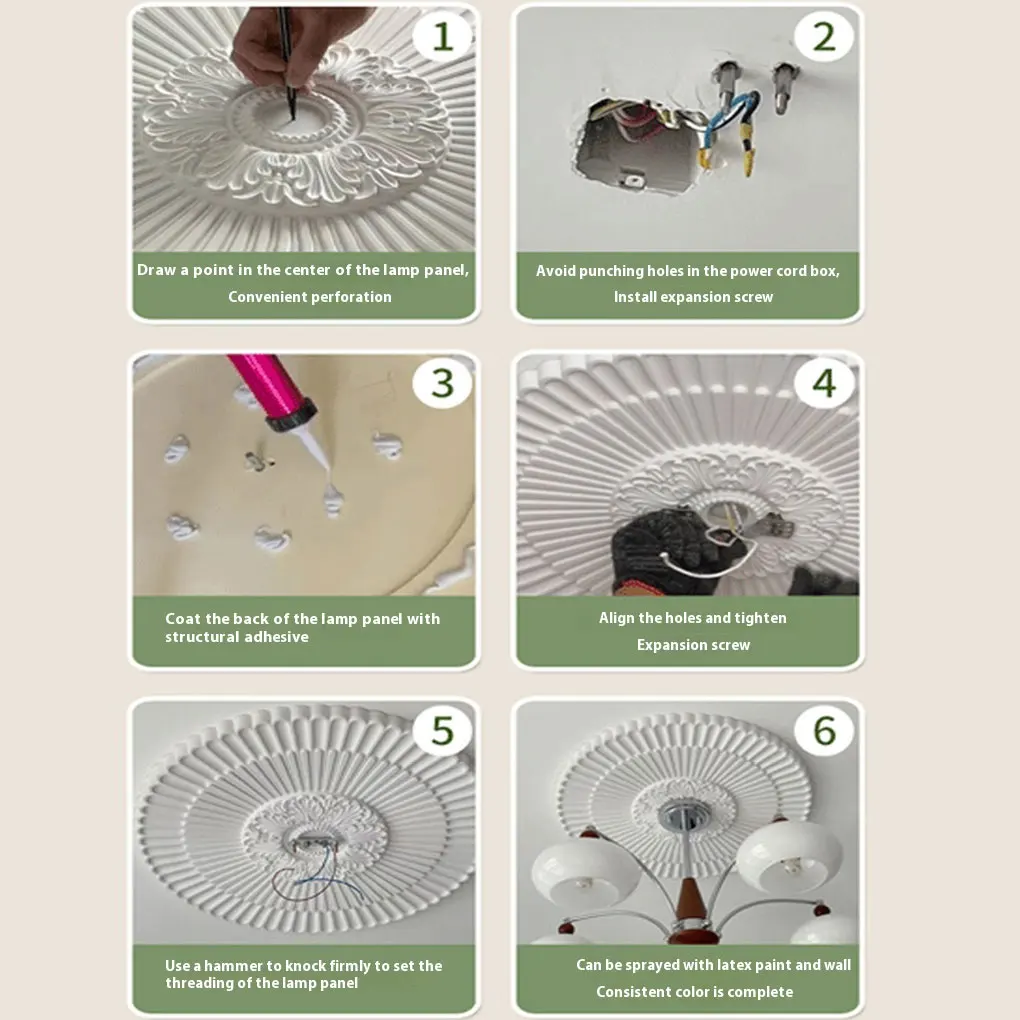 29.3 سنتيمتر الإضاءة بو السقف ميدالية غطاء السقف لوحة لوحات الزخرفية السقف الزخرفية #3