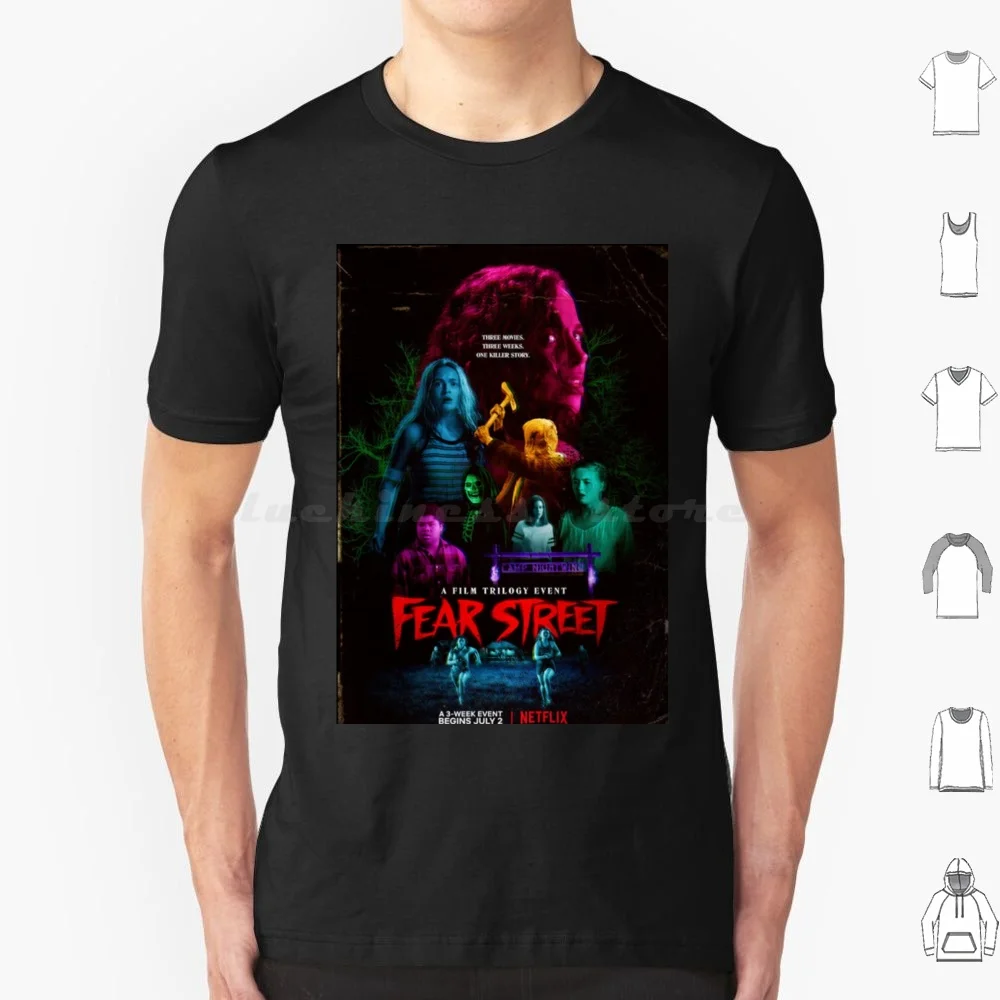 الخوف شارع ثلاثية تي شيرت 6xl القطن كول تي شيرت الخوف شارع ثلاثية 1994 1666 1978 Shadyside Sunnyvale