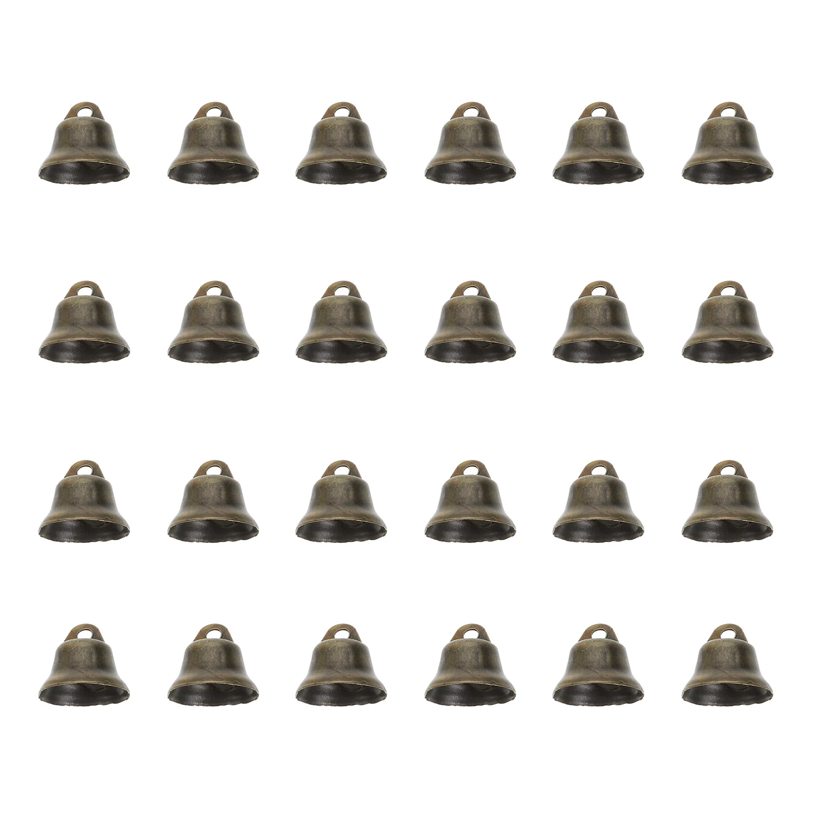 

100 Pcs Bronze Horn Bell Xmas Pendants Small Hanging Decor The Tree Ornaments Festival Copper