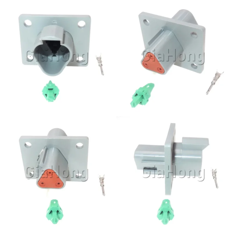 1 Set 3 Ways AC Assembly Auto Parts Car Modification Sealed Connectors DT04-3P-L012 Automobile Electrical Wire Socket