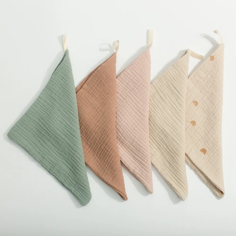 High Quality 4-Layer Pure Cotton Cotton Washcloth Absorbent Gauze Cotton Square Towels Soft Towels Newborn Burp Cloth
