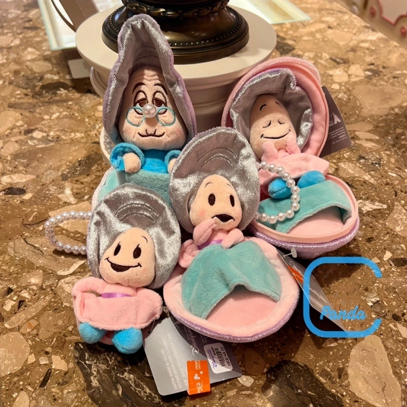 

Kawaii оригинальная плюшевая кукла серии «Устрица» Disney, подвеска с жемчугом, аниме периферийное украшение, детская игрушка, подарки для девочек с сердцем