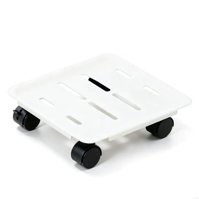 Wheeled Pot Stand Tray with Metal Base for Rooms Household Plant Mover Tray A2BB