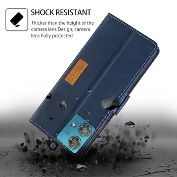 適用於摩托羅拉 Moto Edge 40 30 Ultra X40 X30 20 Pro 40 Neo Plus 2023 的真皮翻蓋手機殼,具有磁吸功能和卡槽 8 最佳銷售 摩托羅拉 Edge 30 Pro 保護殼 - №5