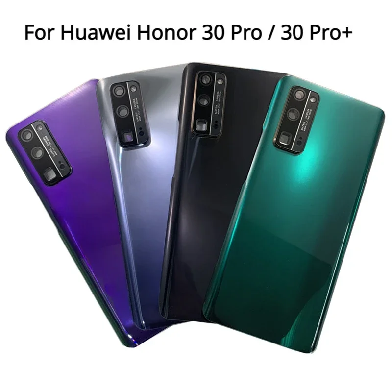 

6.57" Back Glass For Huawei Honor 30 Pro Battery Cover Rear Door Cover for Honor 30 Pro+ Plus Housing Case with Camera lens