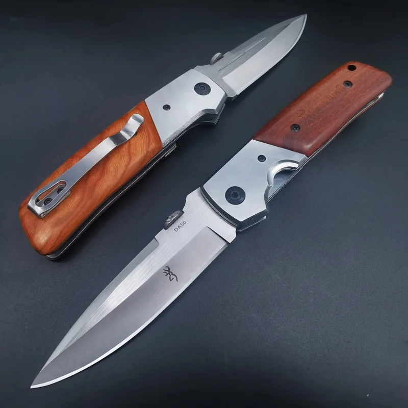 Portable Steel Outdoors Folding Knife for Men Camping Survival Portable Military Tactical Pocket Knives  for Hunting and Fishing