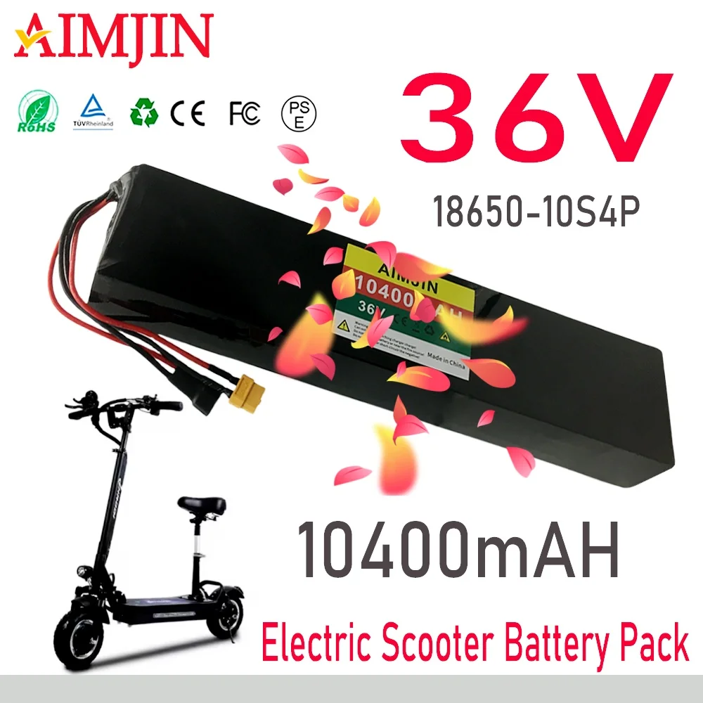 

Electric Scooter 18650 Lithium Battery Pack 10S4P 36V 10400mAh 42v M365 Electric Scooter 36v 350W 500W Battery Scooter