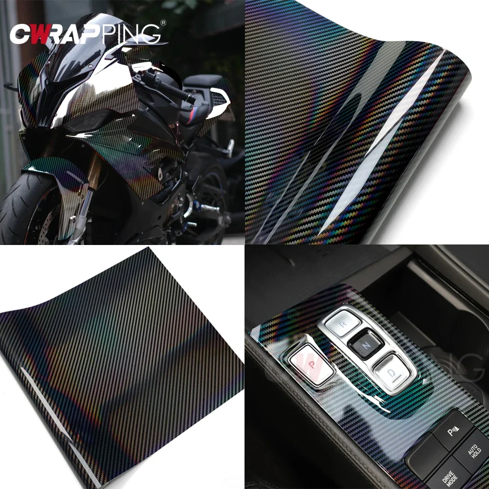 مقاوم للماء سيارة التفاف فيلم مزورة فيلم الكربون التفاف احباط سيارة لاصق الفينيل للدراجات النارية الجسم تغطي ألياف الكربون ملصق