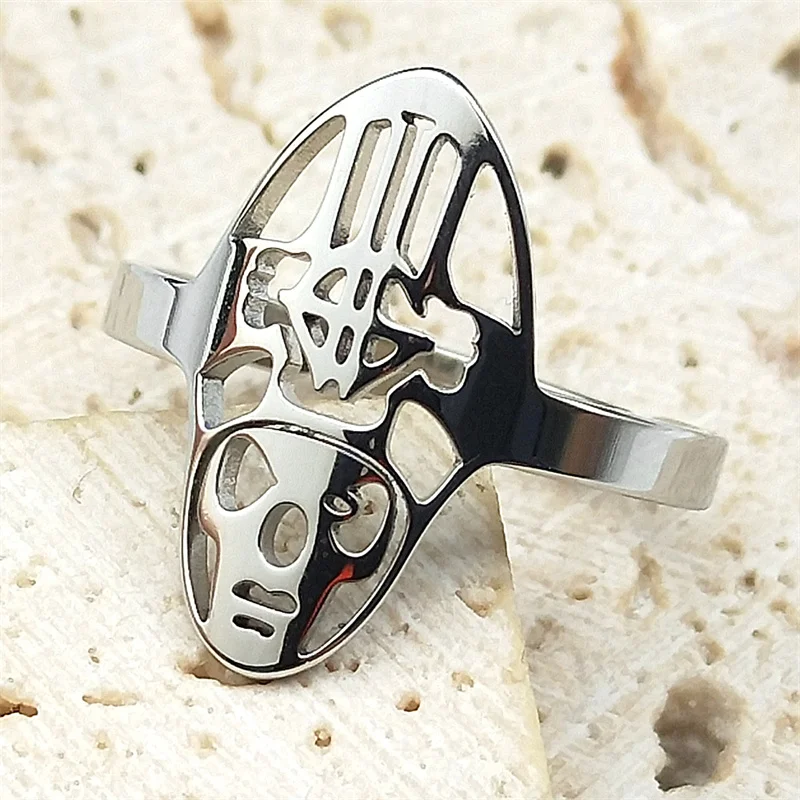 Ghost BC Band Nameless Ghoul Pope Papa Emeritus Ring Women Men Stainless Steel Adjustable Rings Heavy Metal Music Jewelry RRRXXX view 5