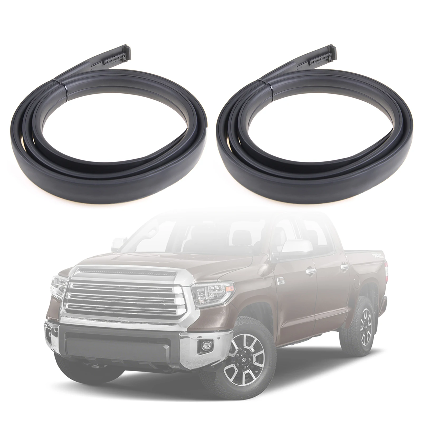 75551-0C060 1 Pair Roof Drip Side Moulding For Toyota Tundra Crewmax 2007-2021 Left Driver and Right Passenger Side 75552-0C060