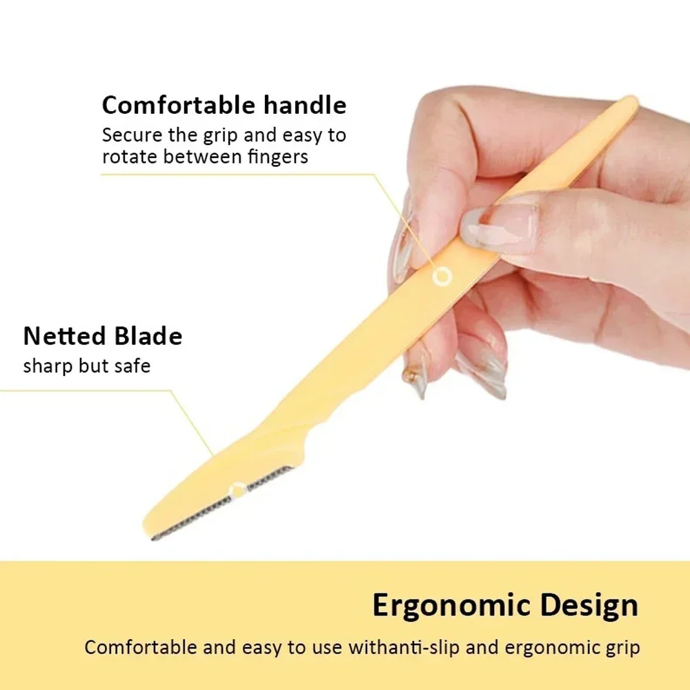 3Pcs Eyebrow Trimmer Blade Shaver Portable Face Razor Eye Brow Epilation Hair Removal Cutters Safety Razor Woman Makeup