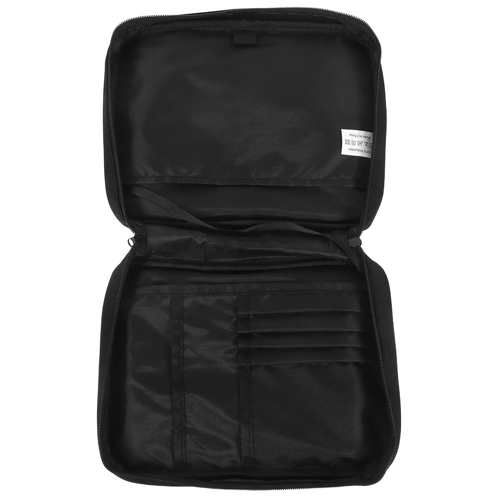 Waterproof Polyester Bible Cover with Reinforced Handle Zippered Pocket Organizer Case for Church Study Travel Protection Bible