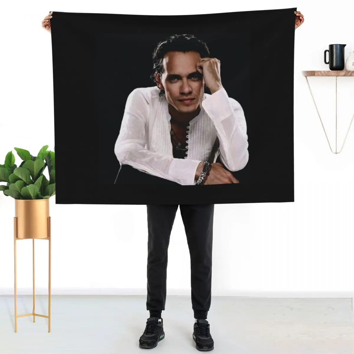 

Marc Anthony Throw Blanket Men's Soft Warm Throw Blanket for Couch
