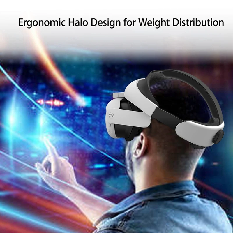 

Регулируемый ремешок на голову для Quest 3, сменная повязка на голову, головной убор с ремешком Elite для Meta Oculus Quest 3 VR, аксессуары