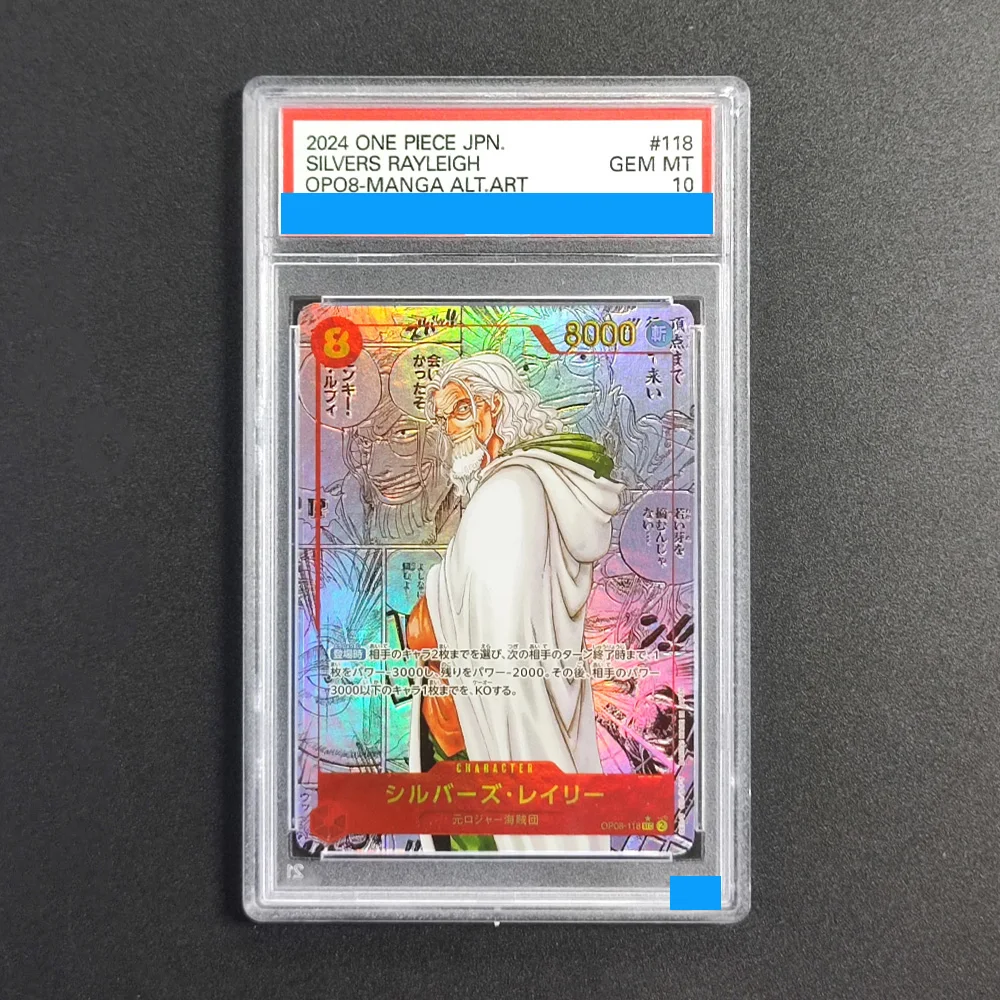 

Proxy ONE PIECE JAPANESE OP08-118 TWO LEGENDS #118 SILVERS RAYLEIGH MANGA Authentication Grading 10 Collection Game Card