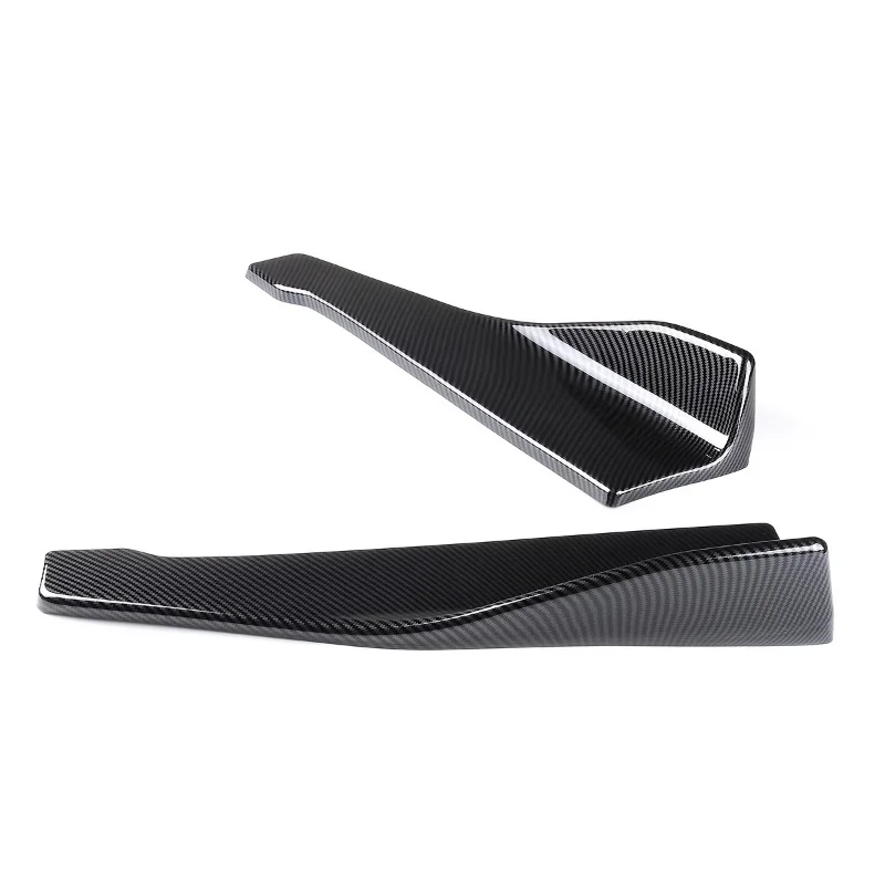 2Pcs Universal Car Bumper Spoiler, Rear Lip Splitter Diffuser Winglet Wings Anti-Crash Side Skirt Car Styling Car Accessories