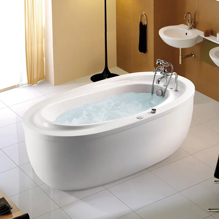 

Bathtub Manufacturer Indoor Luxurious Jet Whirlpool Freestanding Acrylic Classic Massage Bathtub