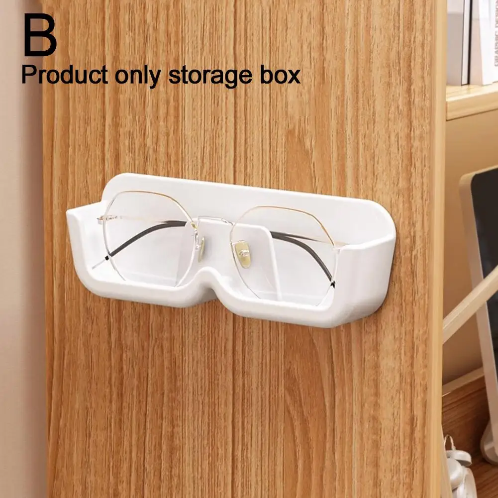 Wall-Mounted Reading Glasses Holder Eyeglasses Holder Rack Case Eyewear Shelving Sunglasses Adhesive Display Display Floati G5X1