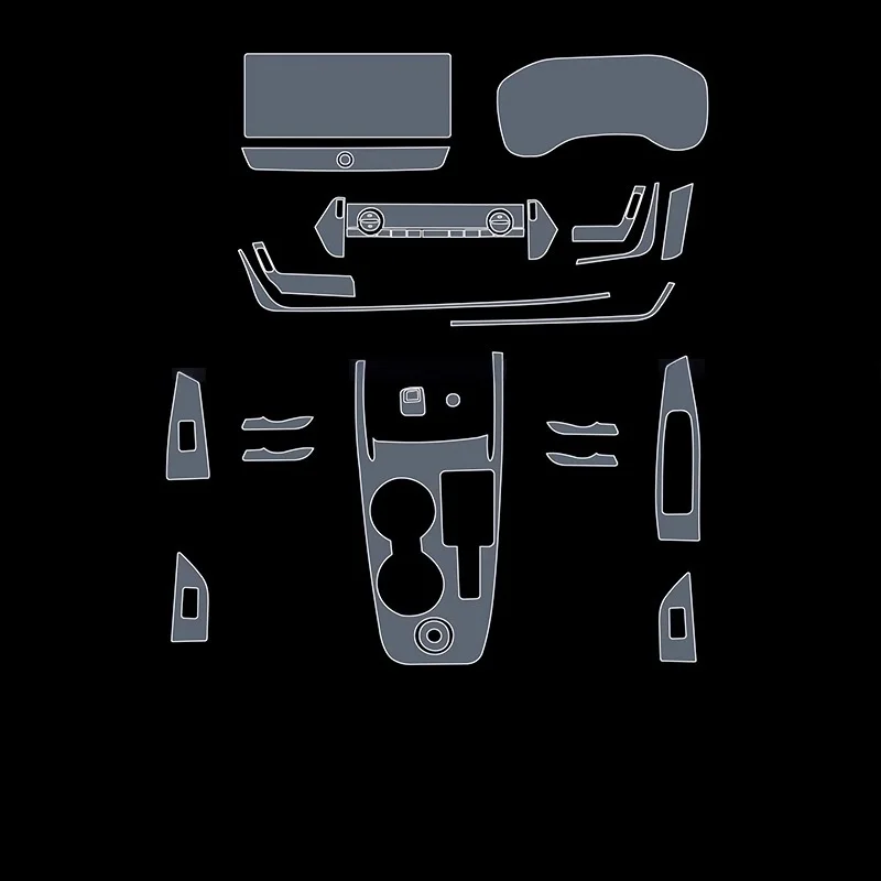 Für Nissan X-Trail 2021-2025 Dashboard Multimedia Navigation Transparente Anti-Scratch Schutz Film Modifikation – Detail 3