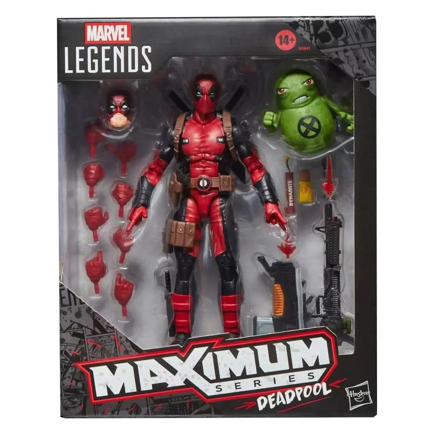 

Фигурка Hasbro Marvel Legends Maximum Series Дэдпул, 6 дюймов, с 24 аксессуарами G0641
