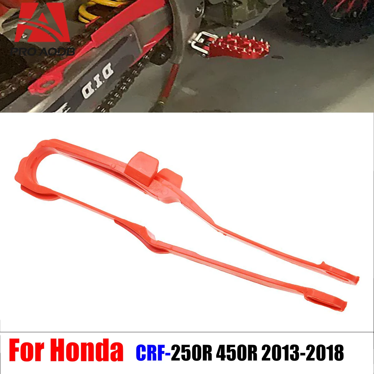 

Precision-Made Motorcycle Accessories - Swingarm Chain Slider Guide Guard Enduro For CRF250R CRF450R CRF 250R 450R etc