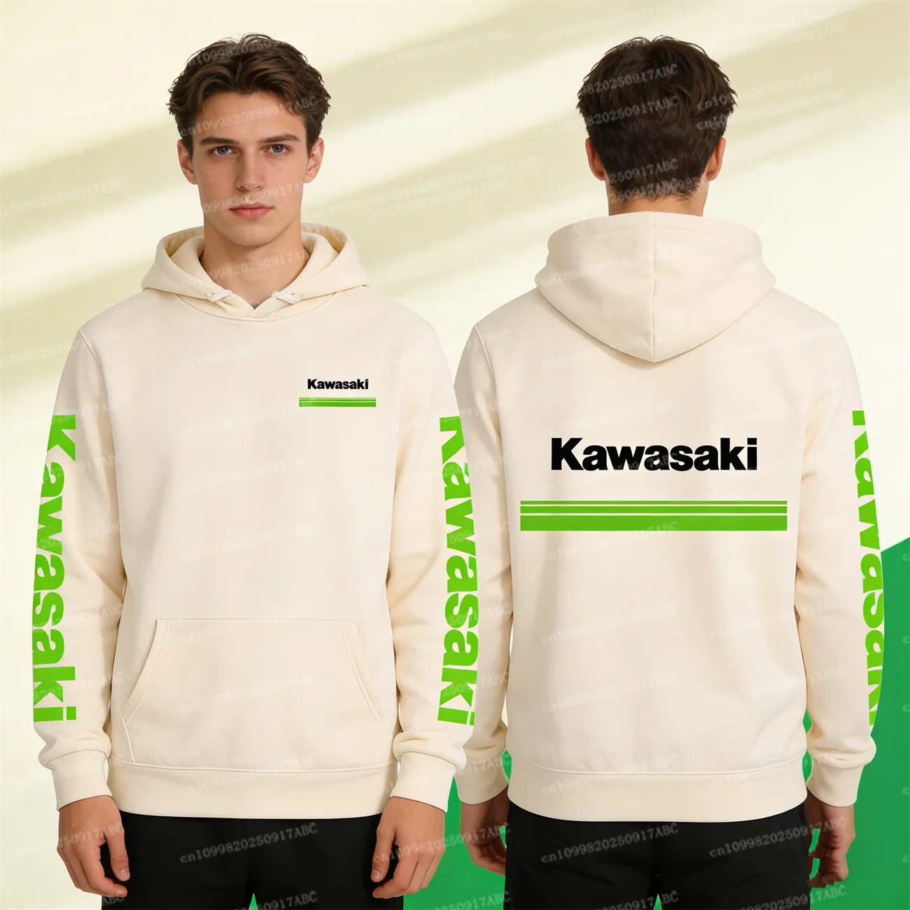 

（Kawasaki）Spring and Autumn New Men Kawasaki Motorcycle Men Hoodies Women's Hoodie Pullover Couple Sweatshirts Women Hoodie Top