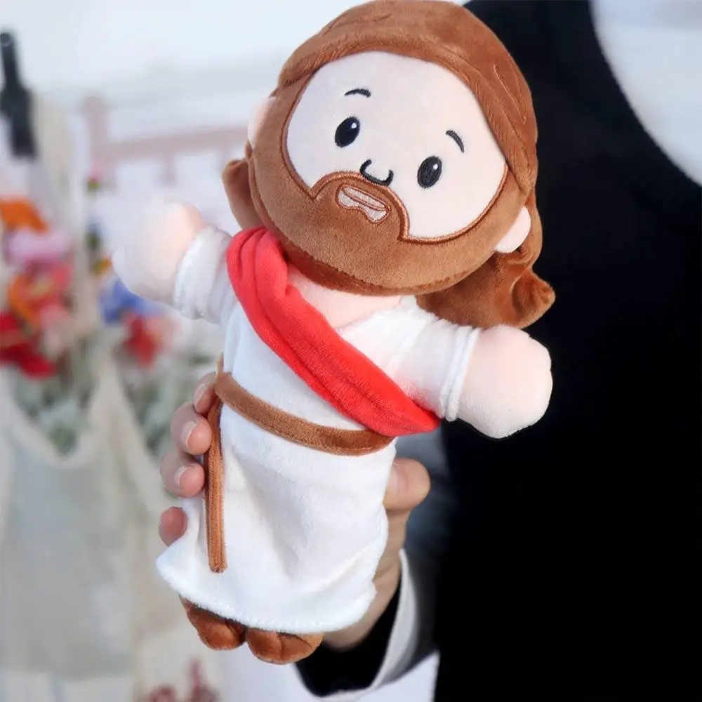Slapen knuffeldier Jezus 25cm Kawaii Heilige Familie Creatieve Cartoon Christus Religieuze Plushie Figuur Meisjes