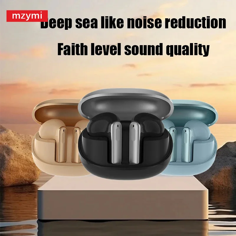 Mzymi A33 Bluetooth 5,3 наушники HiFi звук беспроводные наушники игровая гарнитура водонепроницаемые спортивные наушники с микрофоном для XIAOMI