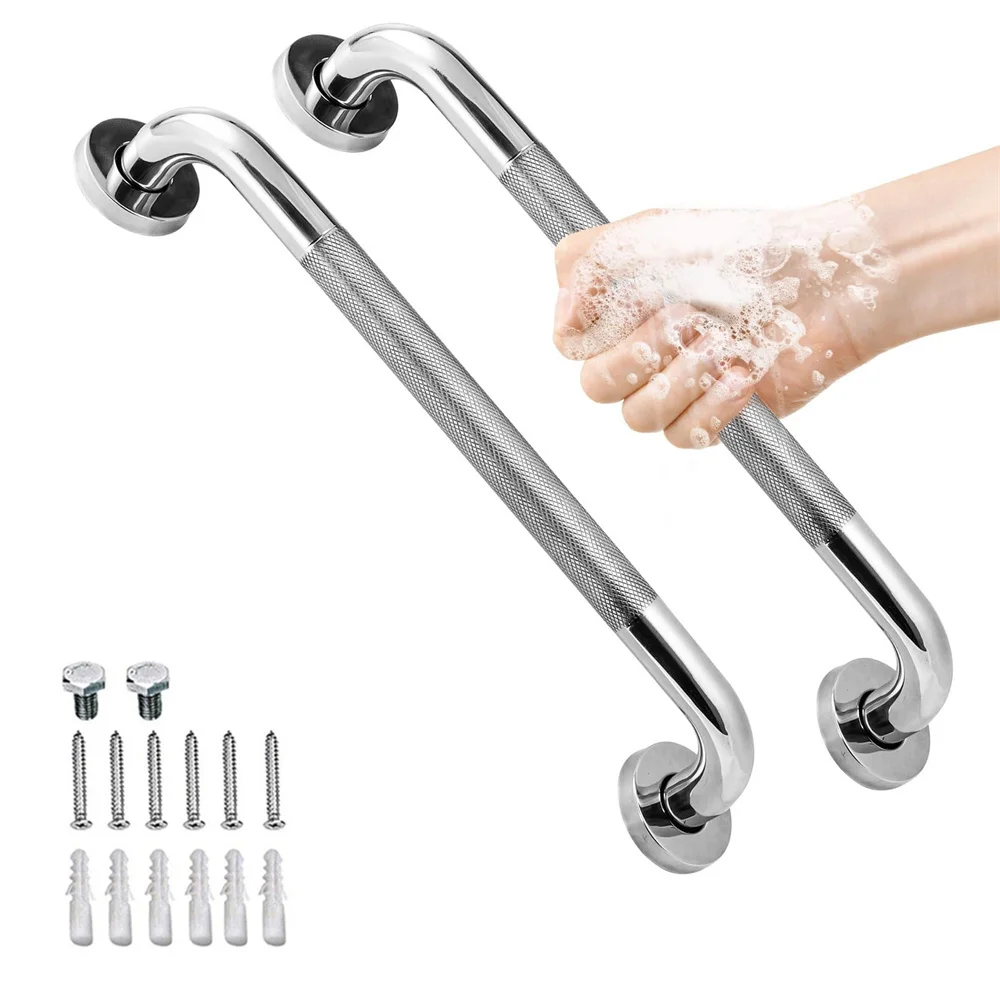 

304 Stainless Steel Bathroom Tub Toilet Handrail Grab Bar 300/400/500Mm Anti Slip Shower Safety Support Handle Towel Rack