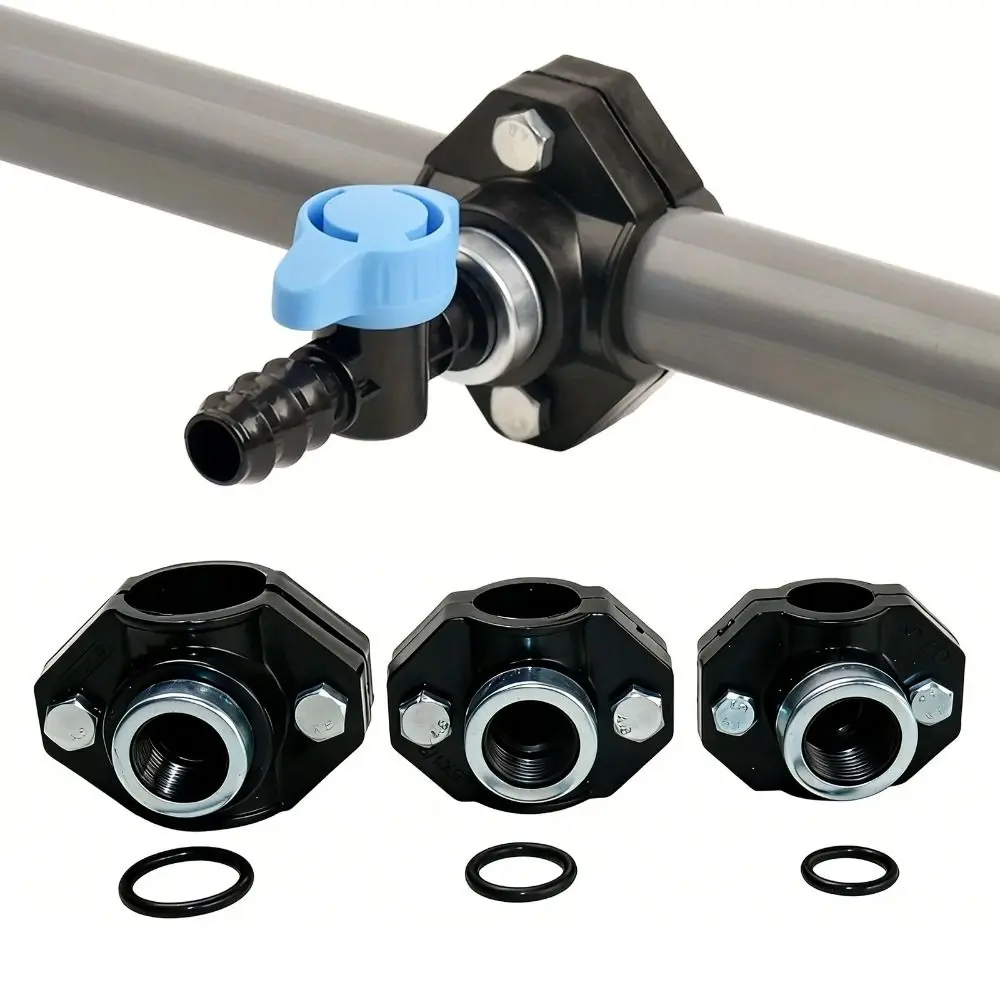 

Professional Female Thread PE Water Pipe Connector Repairing Durable Tee Connectors Leak-Proof Pipe Clamp Garden