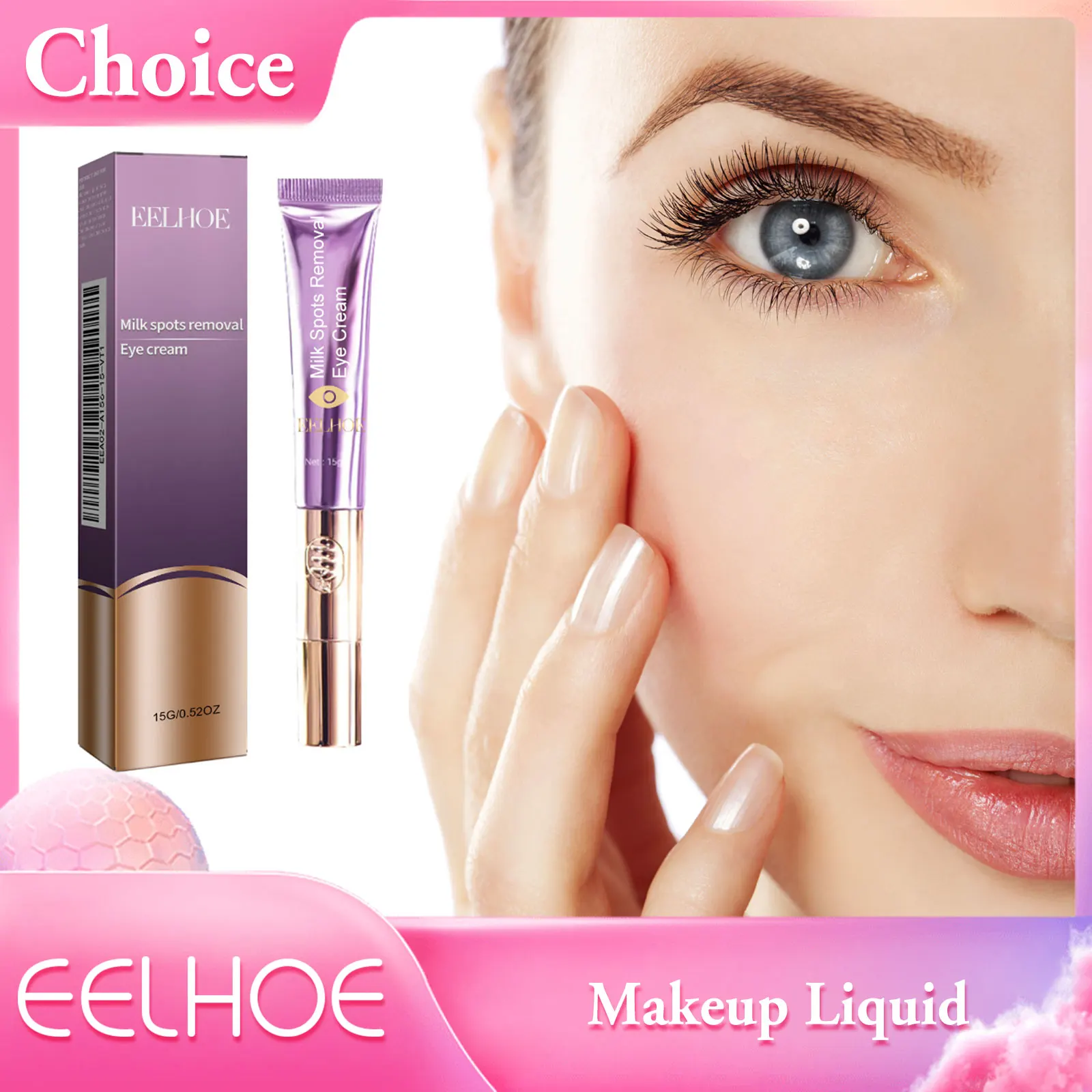 

EELHOE Eye Cream Fade Eyes Puffiness Eliminate Eye Bags Lifting Firming Remove Fat Granules Moisturizing Eyes Repair Cream 15g