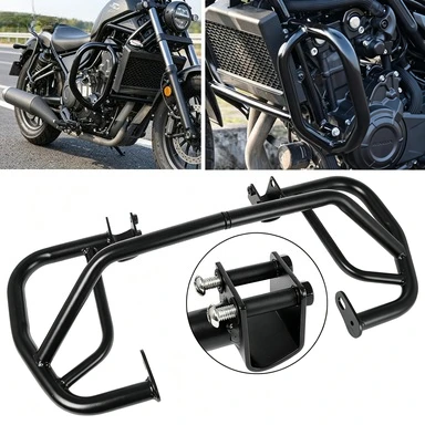 

Black Engine Crash Bars Body Guard for Honda Rebel CM300 CM500 2017–2020