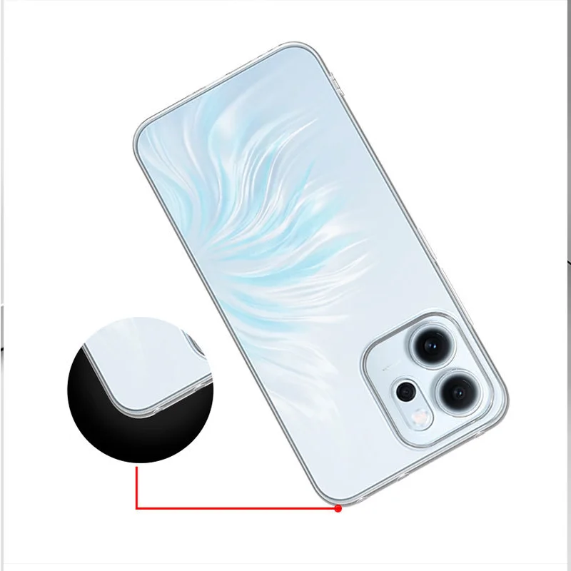 For OPPO Reno 14F Case Ultra Thin Transparent TPU Soft Back Cover For OPPO Reno 14F 5G Reno14 F 4G Clear Case Reno14F Bumper