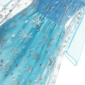 Women's Snow Queen Elsa Princess Dress, Children's Fantasy, Carnival Party, Ball Dress, Children's Clothing, Robe-Playing, Frozen, 2024 10 MAIN SALES SNOW CLOTHING - №3