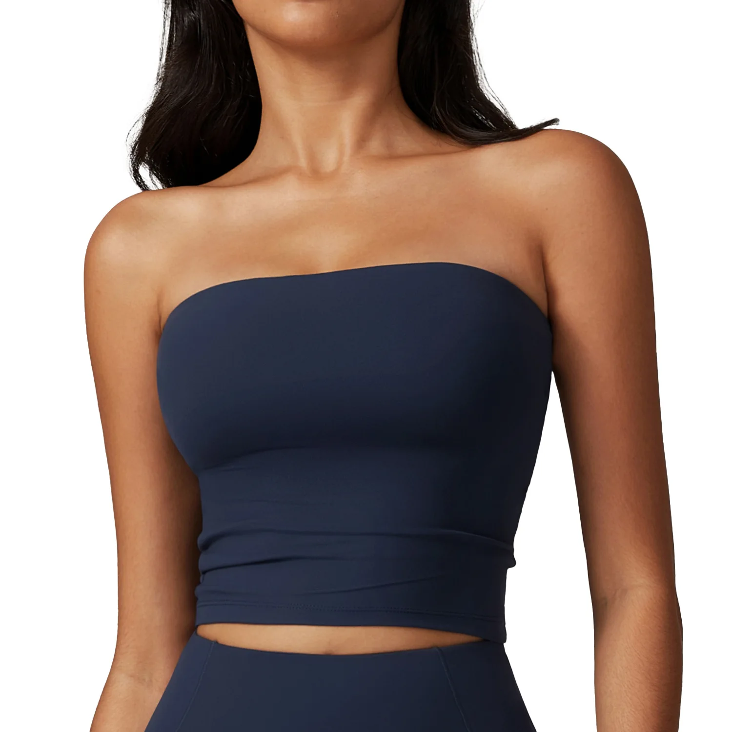 

Maxdutti European And American Strapless Strapless Strapless Sexy Back Sports Bra For Women Shock Resistant Quick Drying Fitnes