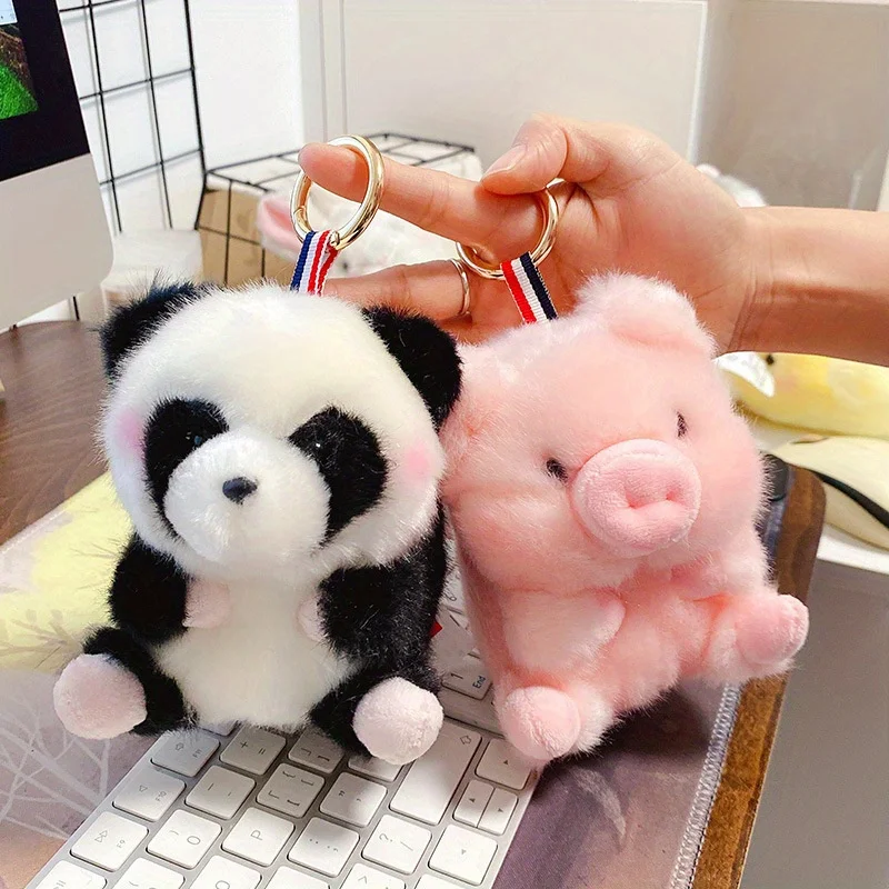 

1Pcs Panda Stuffed Animals Plush Pendant, Cute Plushies for Animal Pendant Themed Parties Teacher Student Award, Animal Toys