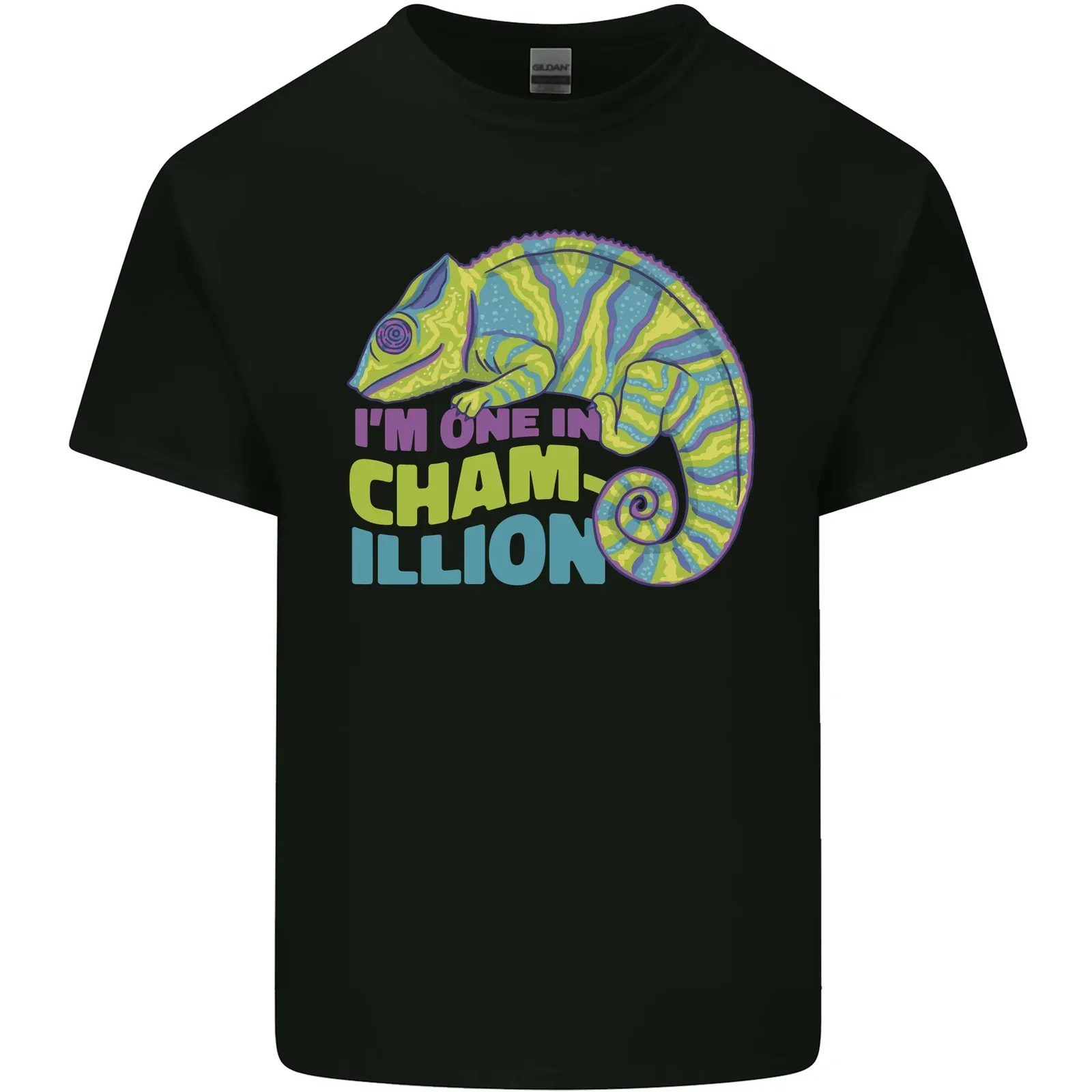 

Im One in A Chamillion. Funny Chameleon Lizard T-Shirt 100% Cotton O-Neck Summer Short Sleeve Casual Mens T-shirt Size S-3XL