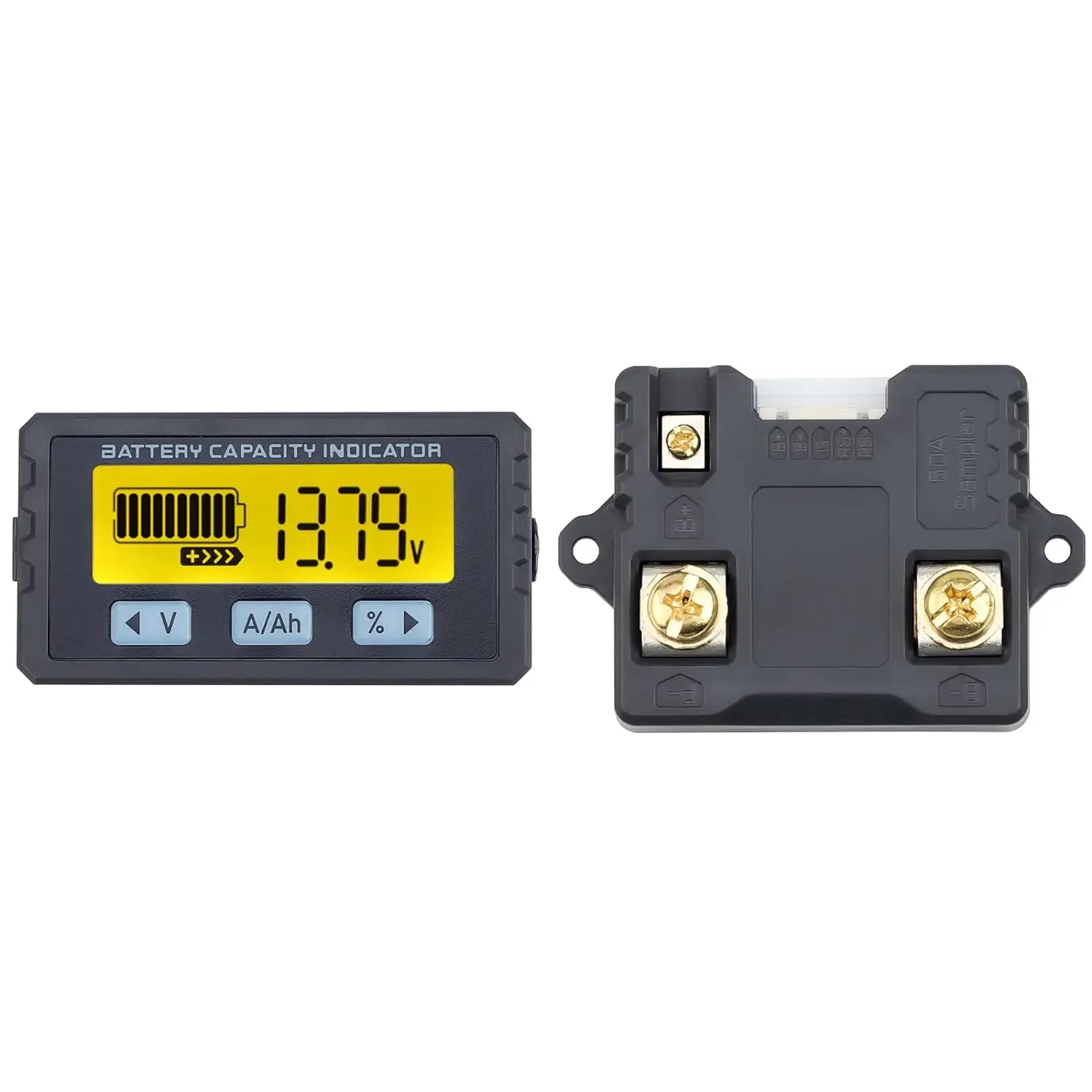 TY23 Li-ion Lifepo4 Coulometer Coulomb Counter Meter 8V-120V 50A 100A Battery Capacity Indicator Battery Tester Voltmeter