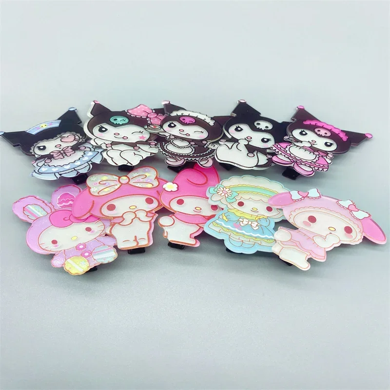 

Sanrio Kuromi PVC Hairpins Cartoon Anime Figure My Melody Hairpin Anime Merchandise Decoration Kawaii Girl Hairpin Birthday Gift