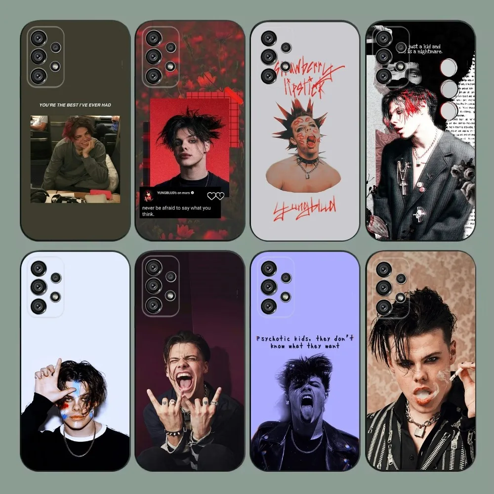 

Yungblud Customer Phone Case For Samsung Galaxy A20,A21s,A22,A31,A32,A52,A53,A72,73,A80,A91 Soft Black Cover