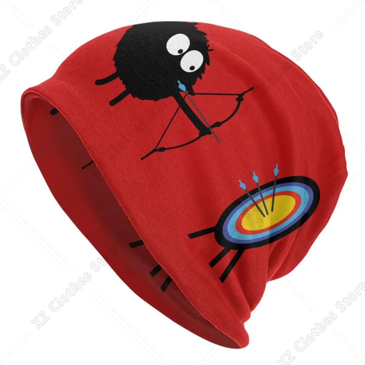 Archery Target Beanie Cap Unisex Winter Warm Bonnet Knit Hats Hip Hop Outdoor Ski Archer Bow Hunting Lover Skullies Beanies Caps