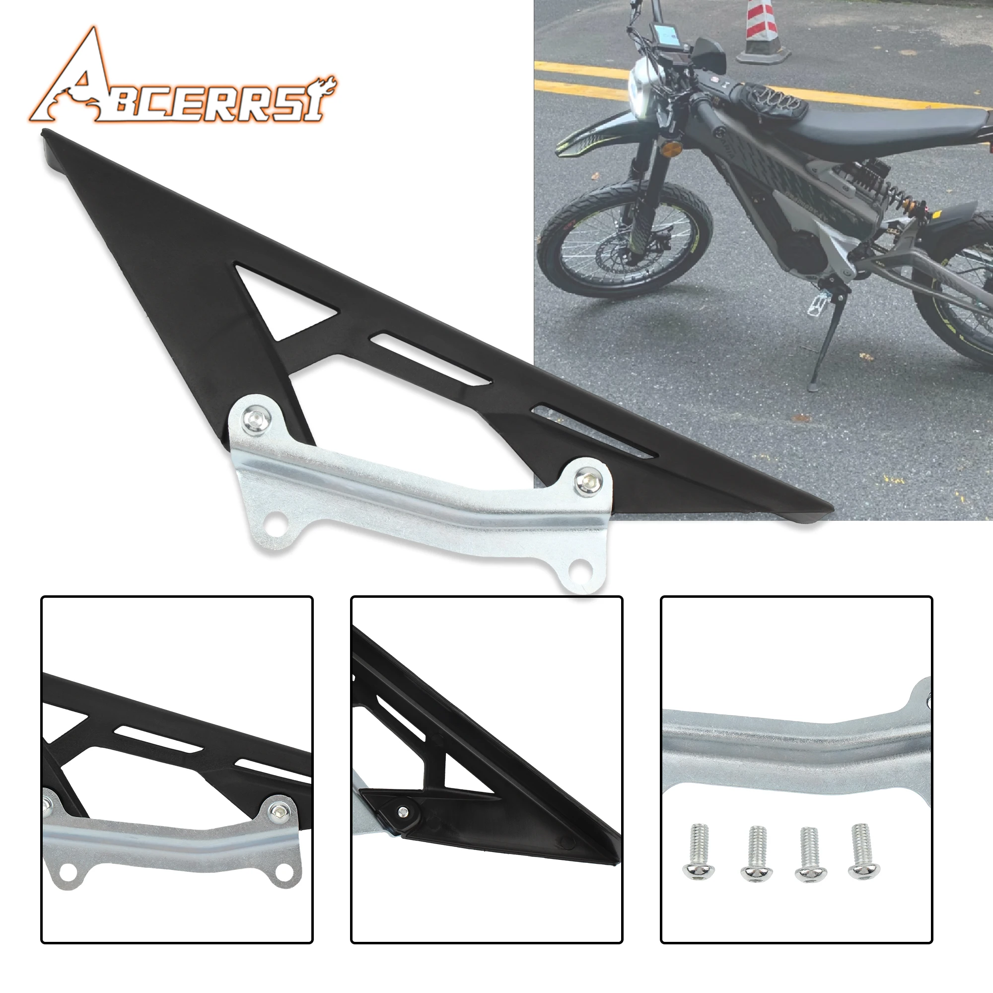 ATV UTV Motorized Bike Chain Guard Cover Protector For TALARIA Sting X3 MX3 MX4 Motocross Carbon Fiber Decorative Accessories