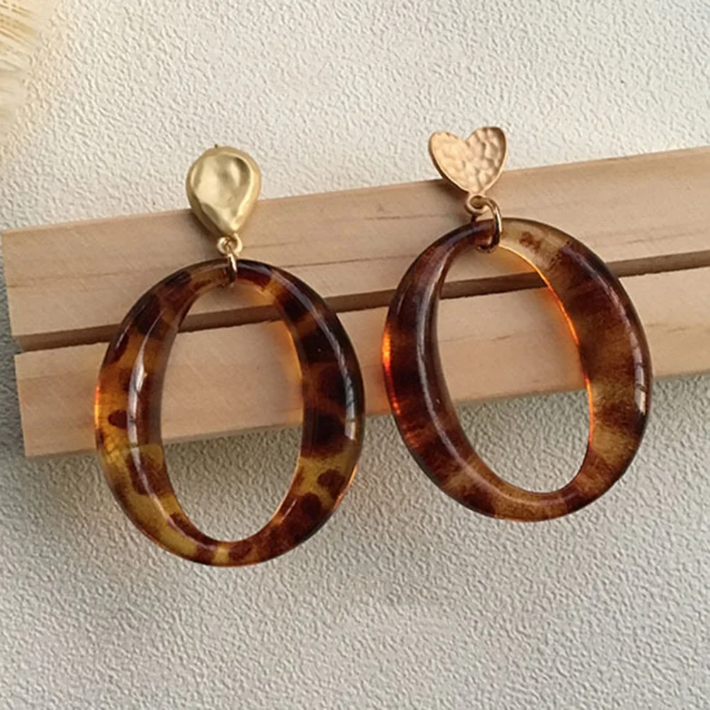 

16Pcs Resin Geometric Leopard Frame Pendant DIY Jewelry Accessories Drops for Necklace Bracelet Earrings Keychain Unique Craft