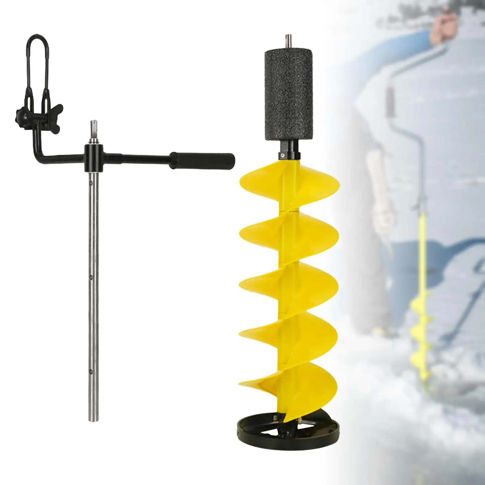 

Ice Drill Auger Outdoor Activities Oceans Fishing Electric Ice Fishing Drill