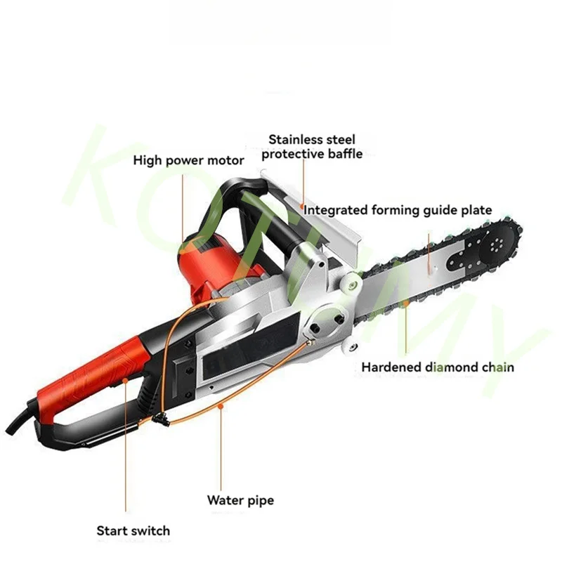High Power Reinforced Concrete Wall Cutting Machine Wall Cutting Door Opening Window Opening Wall Stone Cutting Tool