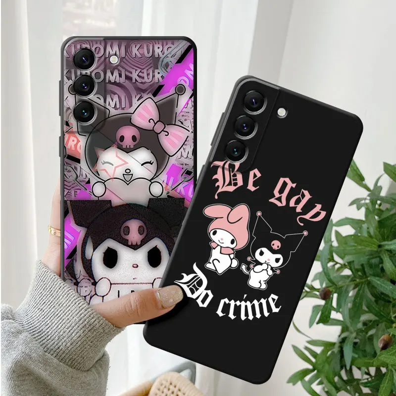 Wear A Bow Kuromi And My Melody Phone Case for Redmi Note 11 10 12 Pro 10 9 9S 8 for redmi 10C 12C 9A 9C Silicone Cover